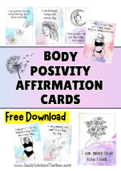 Free Body Positivity Cards for Adults Teens