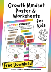 Growth Mindset Poster Worksheets for Kids 1 pdf download