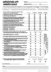 The Substances And Choices Scale – SACS