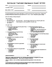 Edinburgh Postnatal Depression Scale (EPDS)