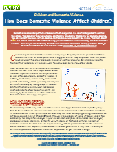 Children and Domestic Violence Fact Sheet Series