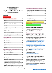 The Child Assessment Framework: Key Areas & Checklists for Social Work Assessments