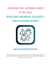 Child accidental non-accidental injury social work assessment checklists and children's interview techniques