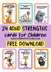 ADHD Strengths Cards for kids Free Printable Resource Celebrating Positives of ADHD-thumbnail