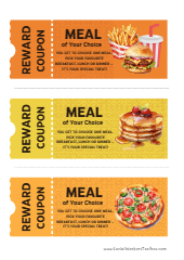 Meal of Your Choice Coupon Free Printable Reward Voucher for Kids