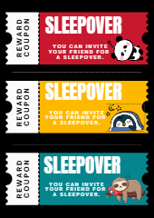 Sleepover Coupon PDF Printable Reward Voucher for Kids