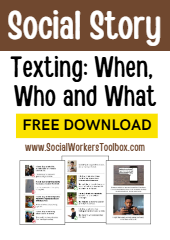 Texting When Who and What Free Social Story on Digital Safety for children young People pdf-thumbnail