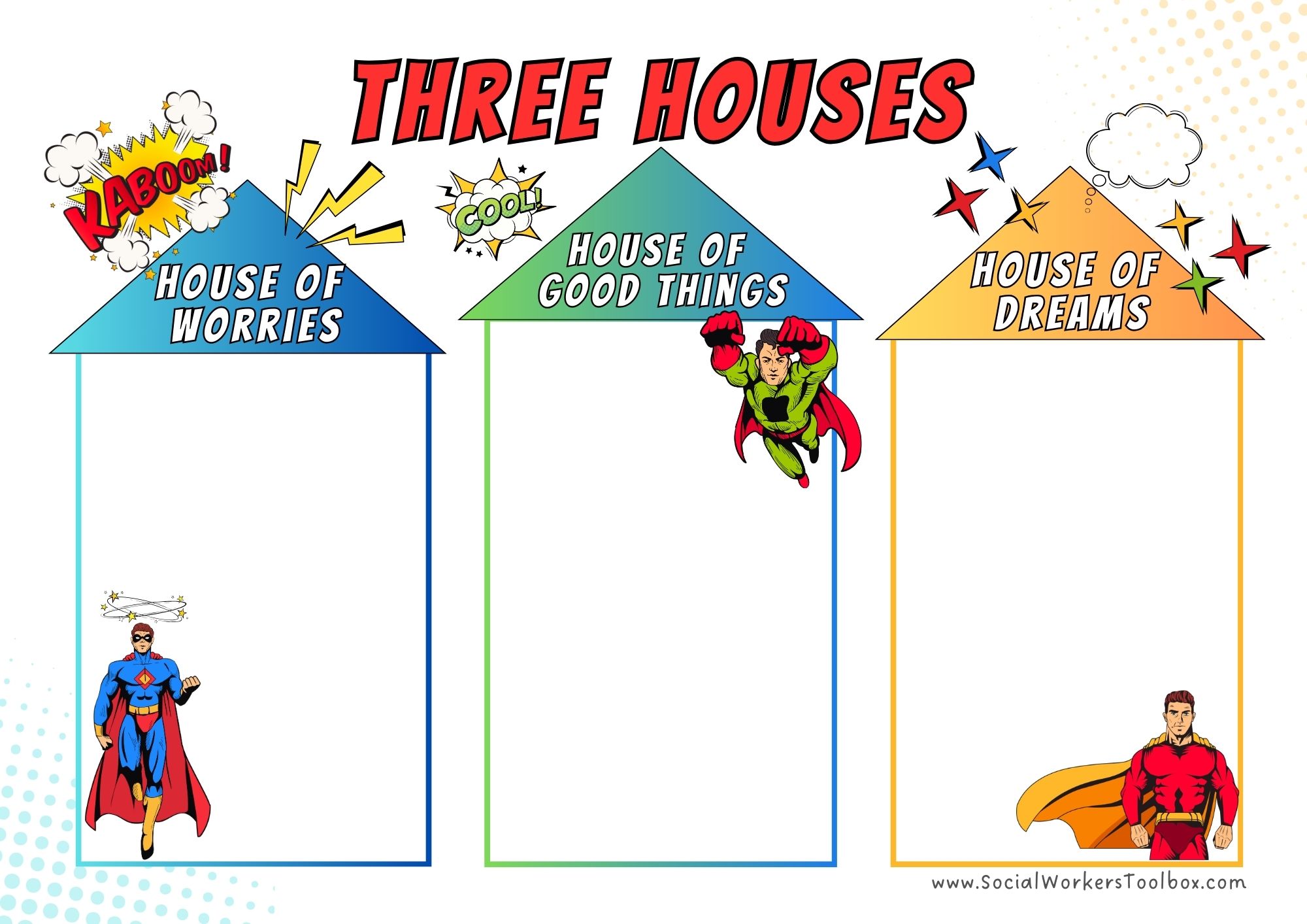 Three houses pdf superhero social work tools toolkit