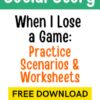 When I Lose a Game Social Story Practice Scenarios Worksheets Free-thumbnail