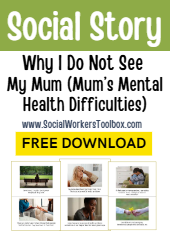 Why I Do Not See My Mum PDF Free Social Story for children lifestory work-thumbnail